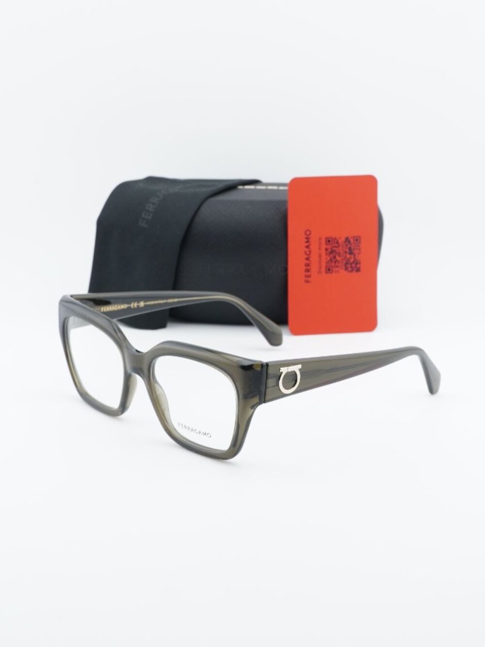 Salvatore Ferragamo SF2983 320 Square Eyeglasses 53mm – Khaki